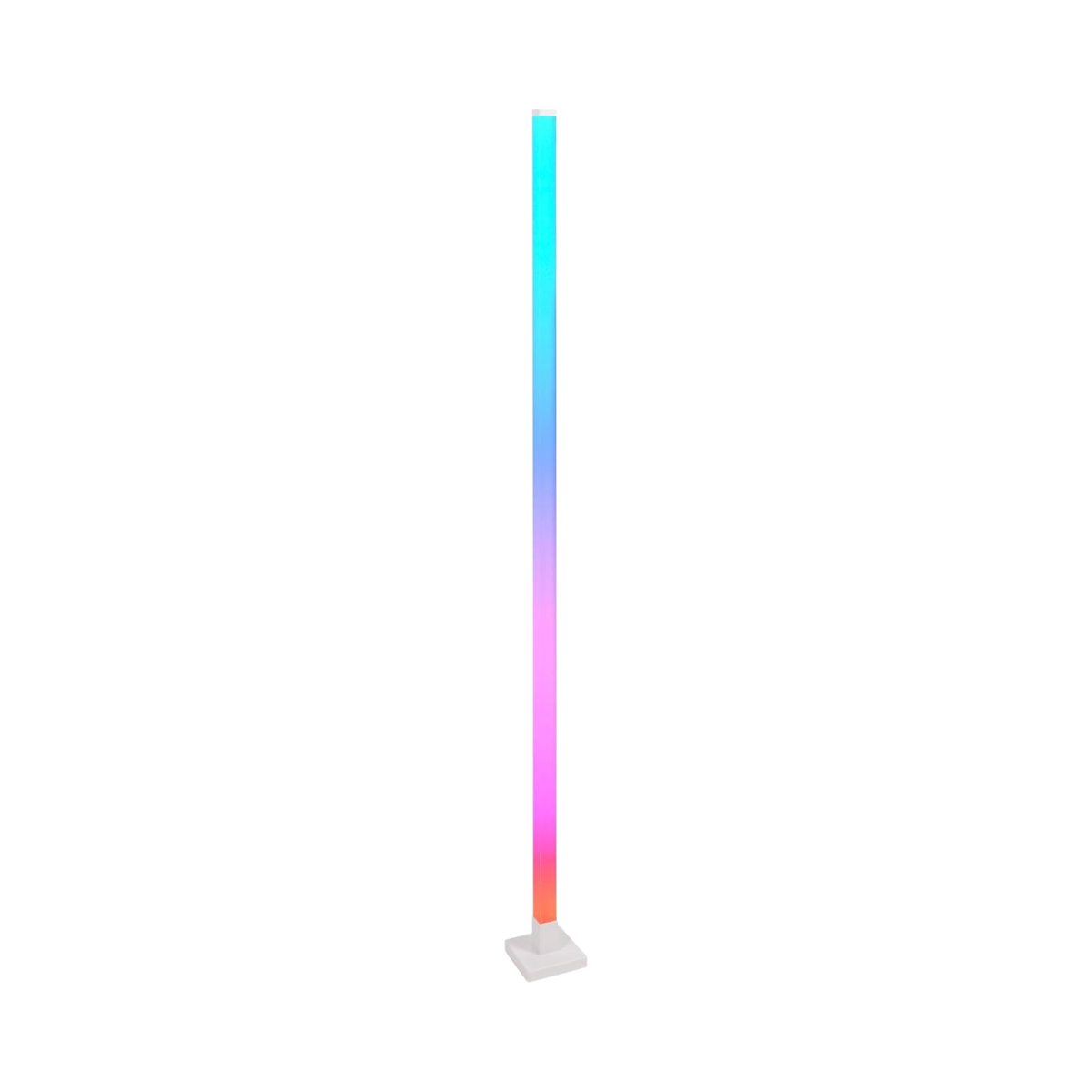 Lampa de podea decorativa LED RGB 4.8W dimabila 240lm, mod muzica cu telecomanda 1500x125x125mm IP20