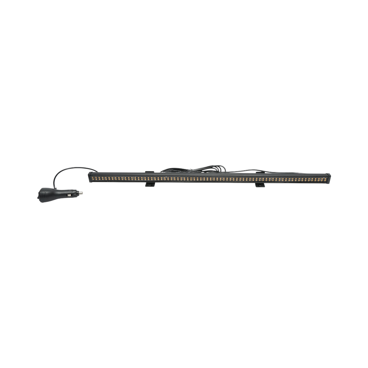 Bara LED stroboscopica galbena 62cm, 60W, 10-30V, 15 moduri iluminare