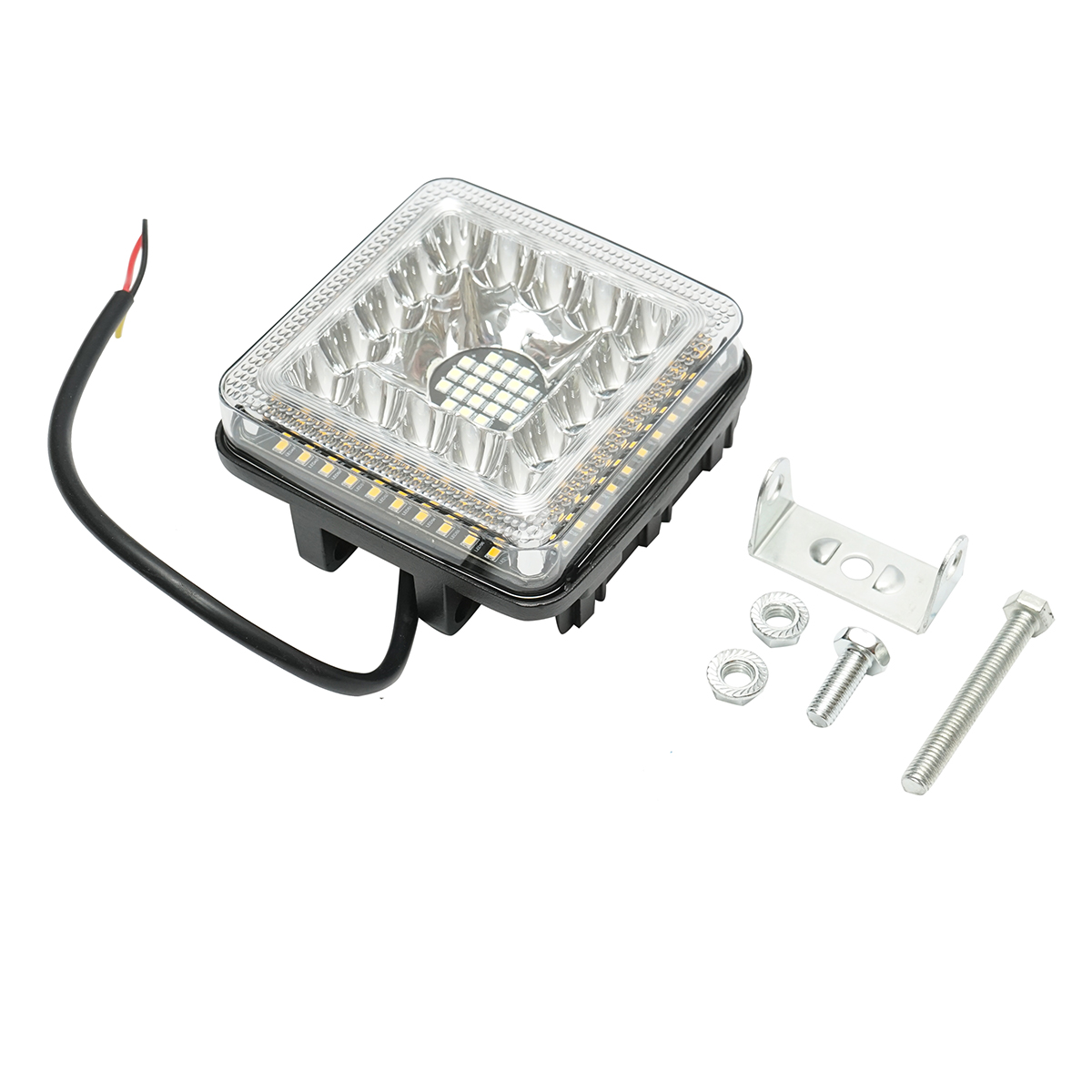 Lampa LED 9-36V, 40W, culoare alb-galben, carcasa aluminiu 110x107x50mm – imagine 2