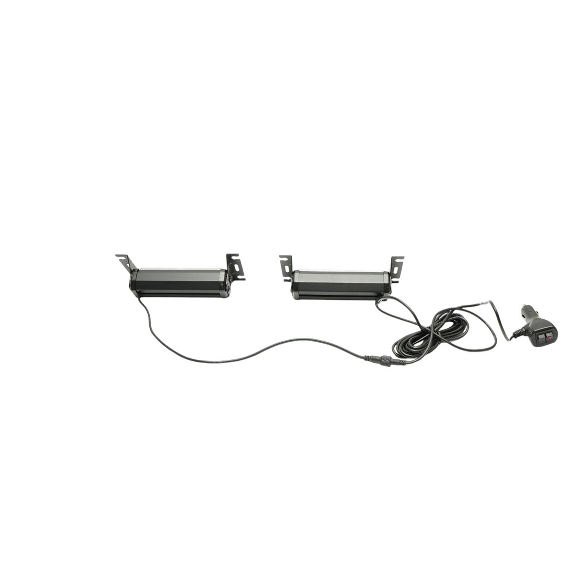 Set 2 lampi LED galbene 12V, 18W, 17 moduri stroboscopice, prindere cu ventuze, carcasa aluminiu 165x42x42mm Breckner Germany – imagine 2