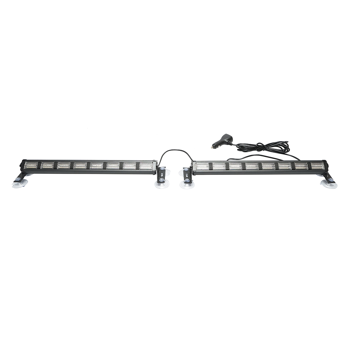 Set 2 lampi LED stroboscopice cu ventuze, 96W, 9-30V, 5 culori, 8 module 385x40x36mm
