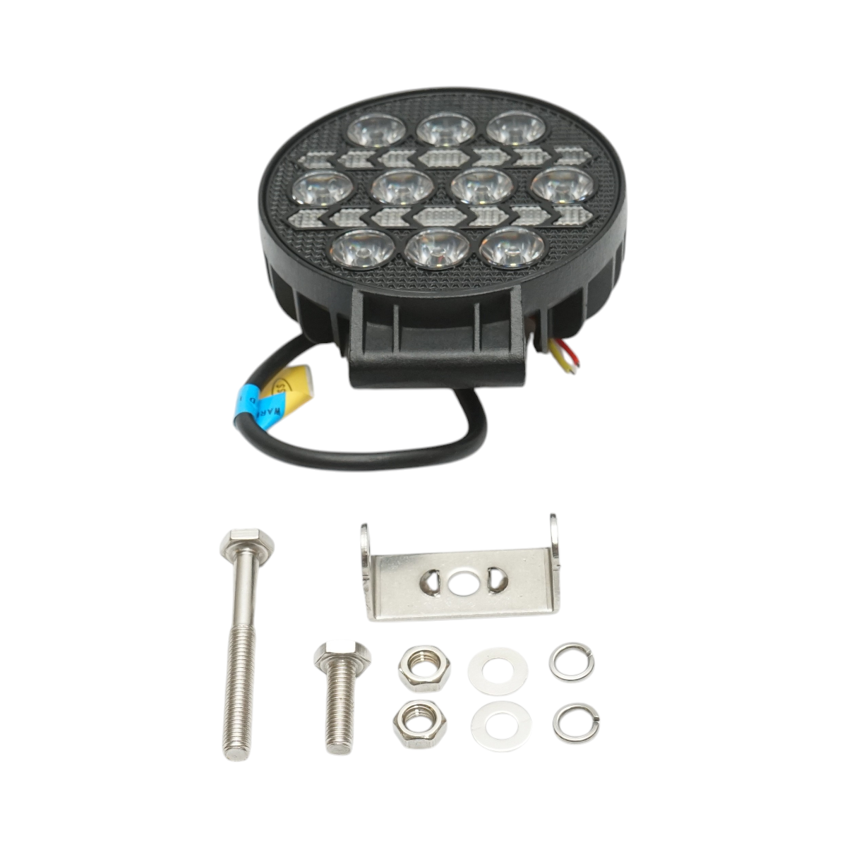 Proiector rotund LED cu DRL 9-80V, 36W alb-galben, carcasa aluminiu 108x108x40mm IP67 Breckner Germany – imagine 2