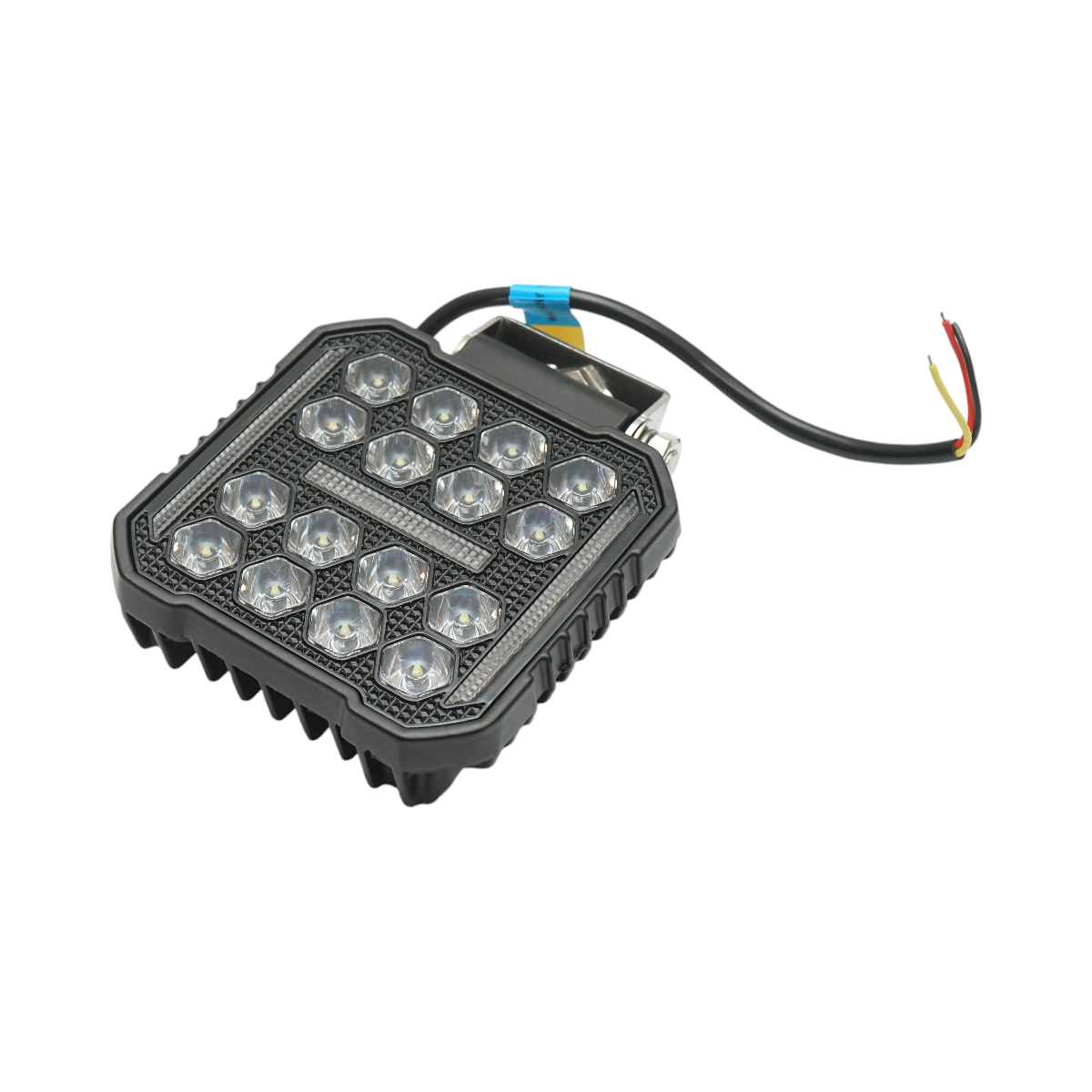 Proiector patrat LED cu DRL 9-80V, 48W alb-galben, carcasa aluminiu 103x103x33mm IP67 Breckner Germany – imagine 4