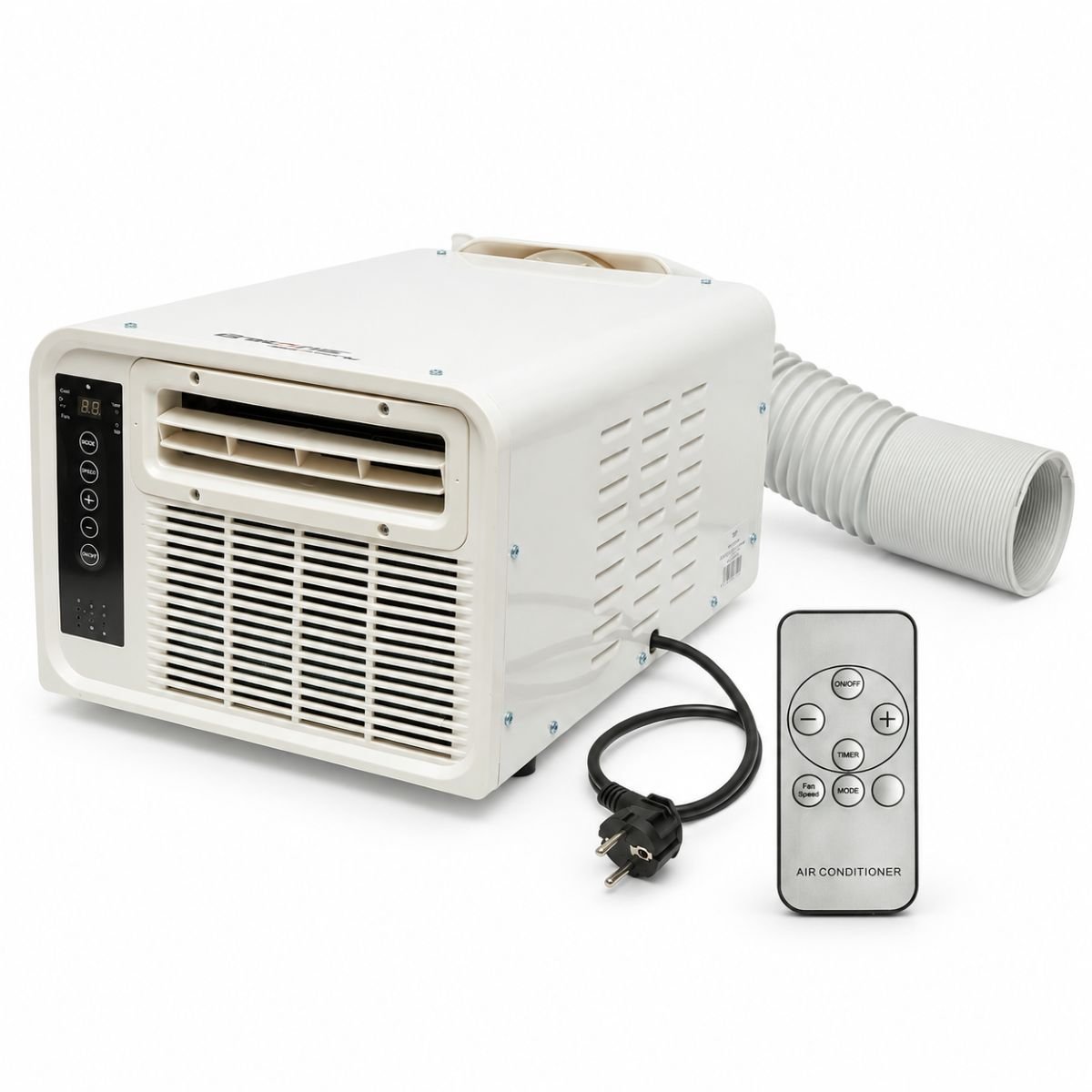 Aparat de aer conditionat portabil 2224 BTU, 280W, 220V cu functie incalzire, dezumidificare, ventilatie, telecomanda, comenzi vocale, kit instalare inclus Breckner Germany