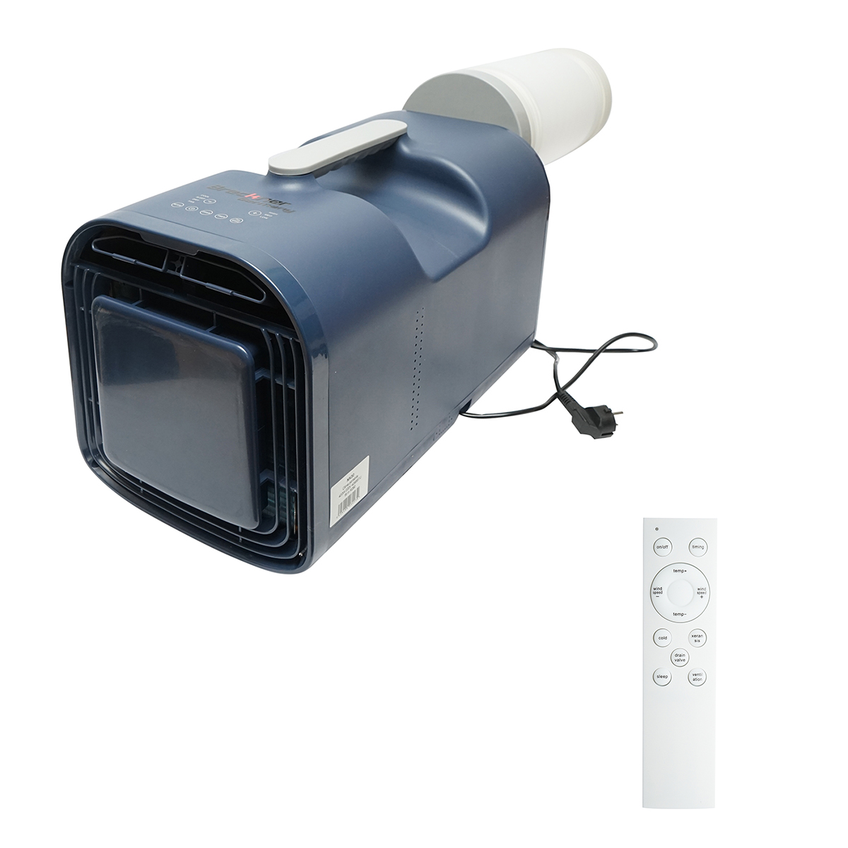 Aparat de aer conditionat portabil 4100 BTU, 420W, 220V cu functie dezumidificare, ventilatie, telecomanda, mod somn, kit instalare inclus Breckner Germany