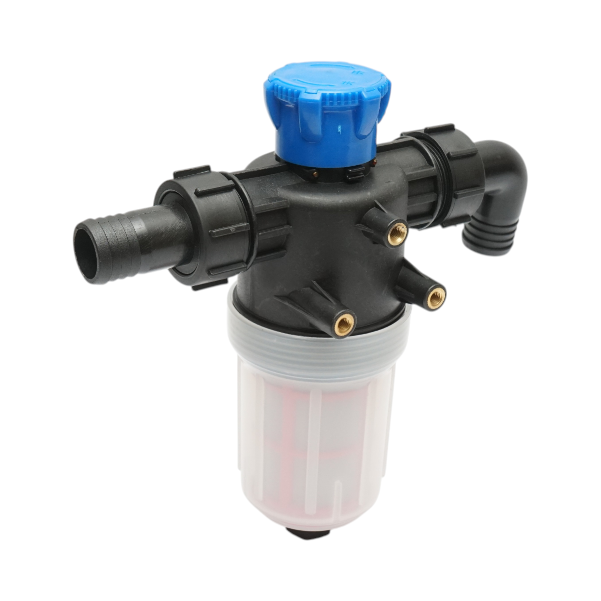 Filtru erbicidator transparent cu 2 site si valva autocuratare, racord 32mm – imagine 4