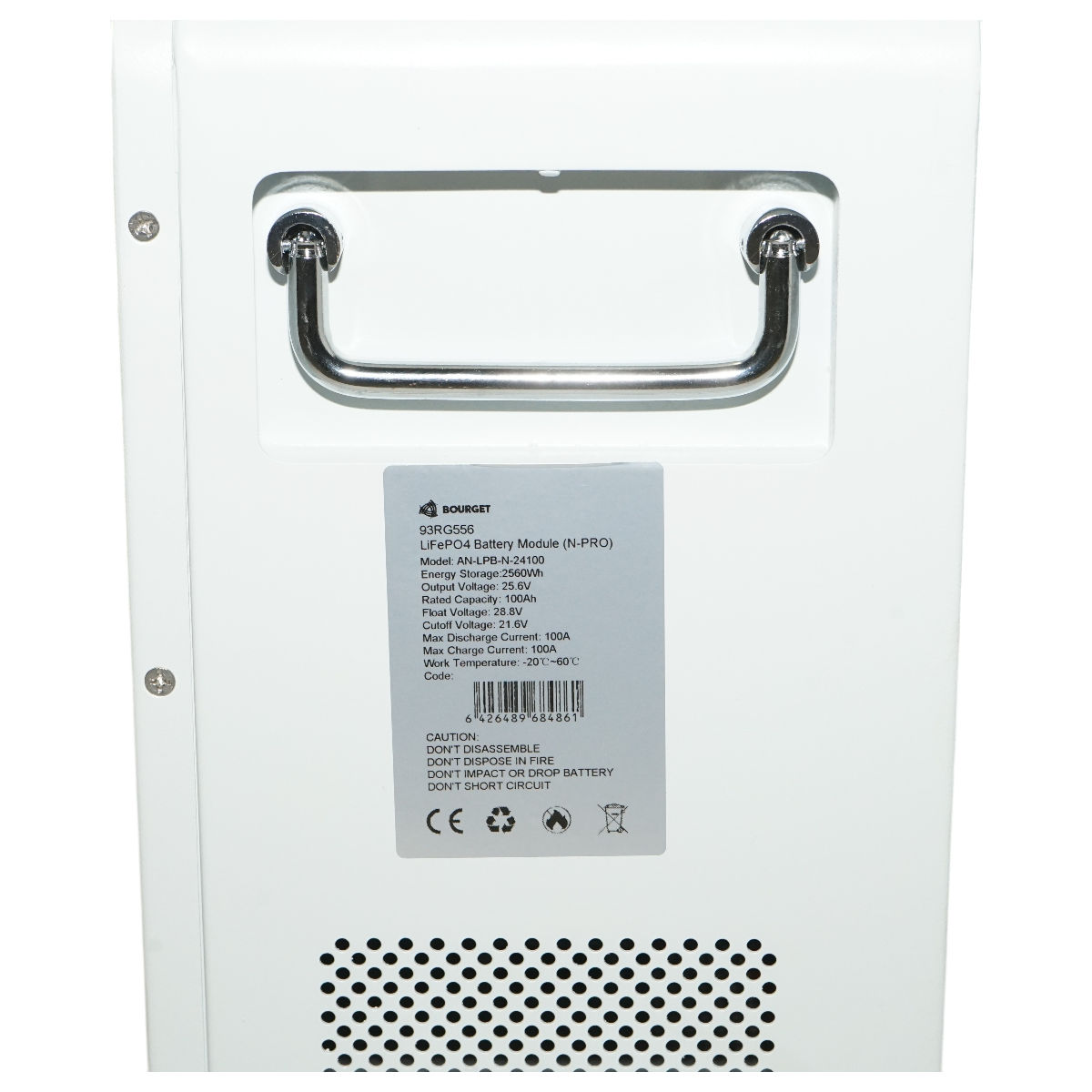 Baterie Li-ion 2.56kW LiFePO4 25.6V, 100Ah cu BMS, deep cycle, display LCD 410x370x160mm IP54 Bourget – imagine 8