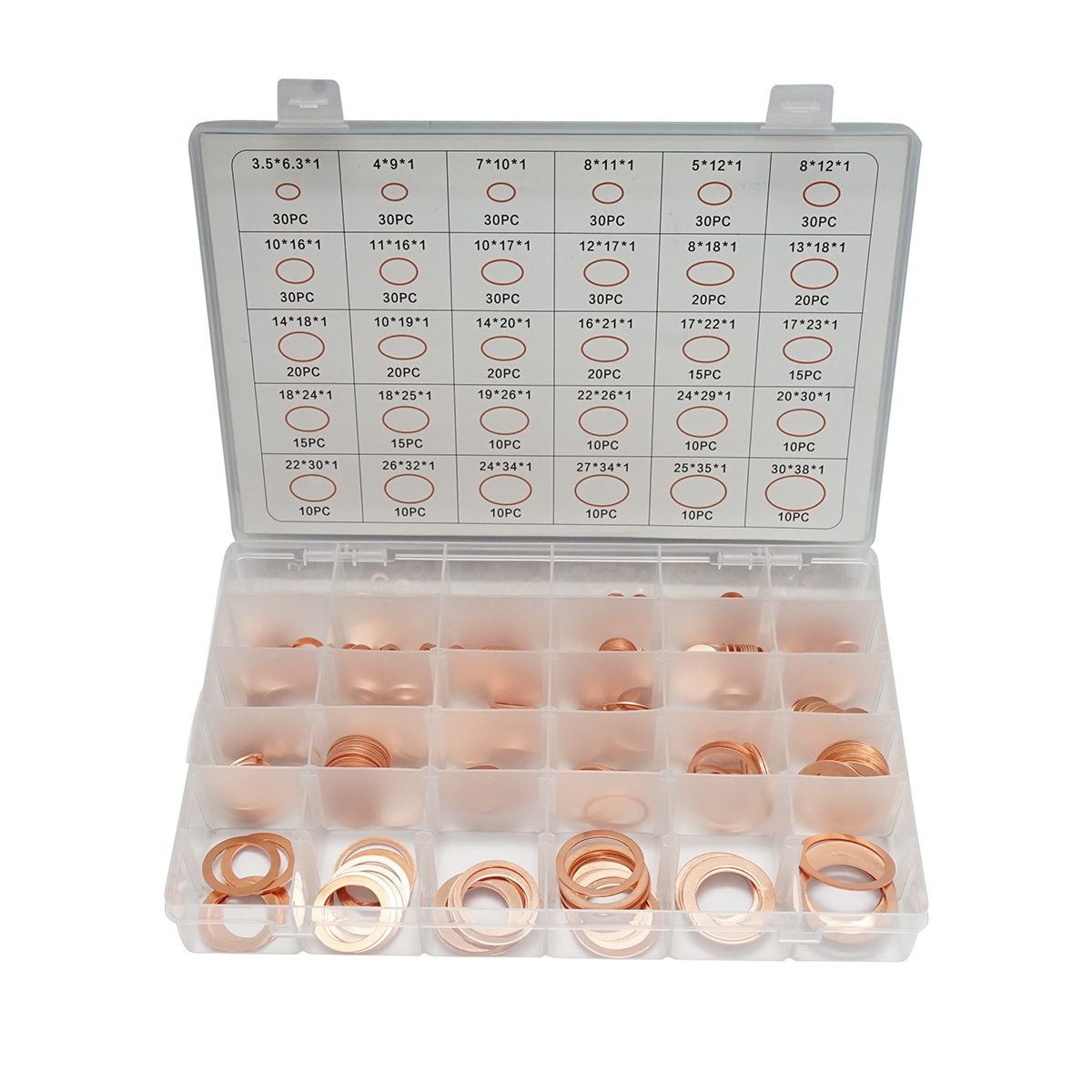 Trusa saibe cupru Ø 3.5-30mm 580 piese
