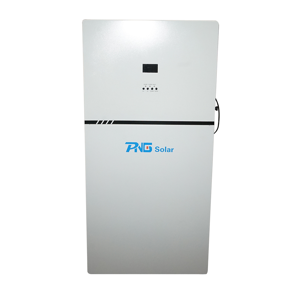 Sistem solar All-in-One cu invertor hibrid 5kW ON/OFF GRID monofazic, baterie integrata Li-ion 10.24kWh LiFePO4 51.2V 200Ah IP54 PNG Solar