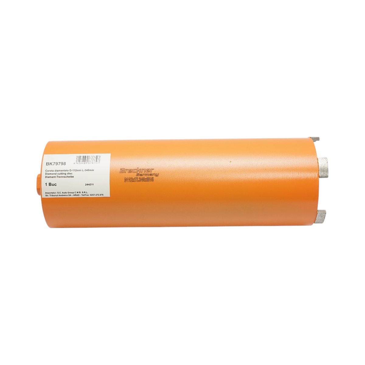 Carota diamantata 112x340mm, filet interior M16, gaurire uscata pentru caramida Breckner Germany – imagine 2