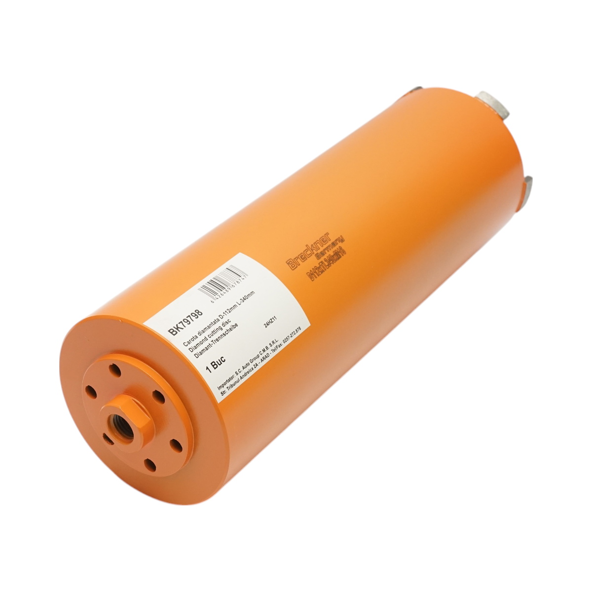 Carota diamantata 112x340mm, filet interior M16, gaurire uscata pentru caramida Breckner Germany – imagine 3