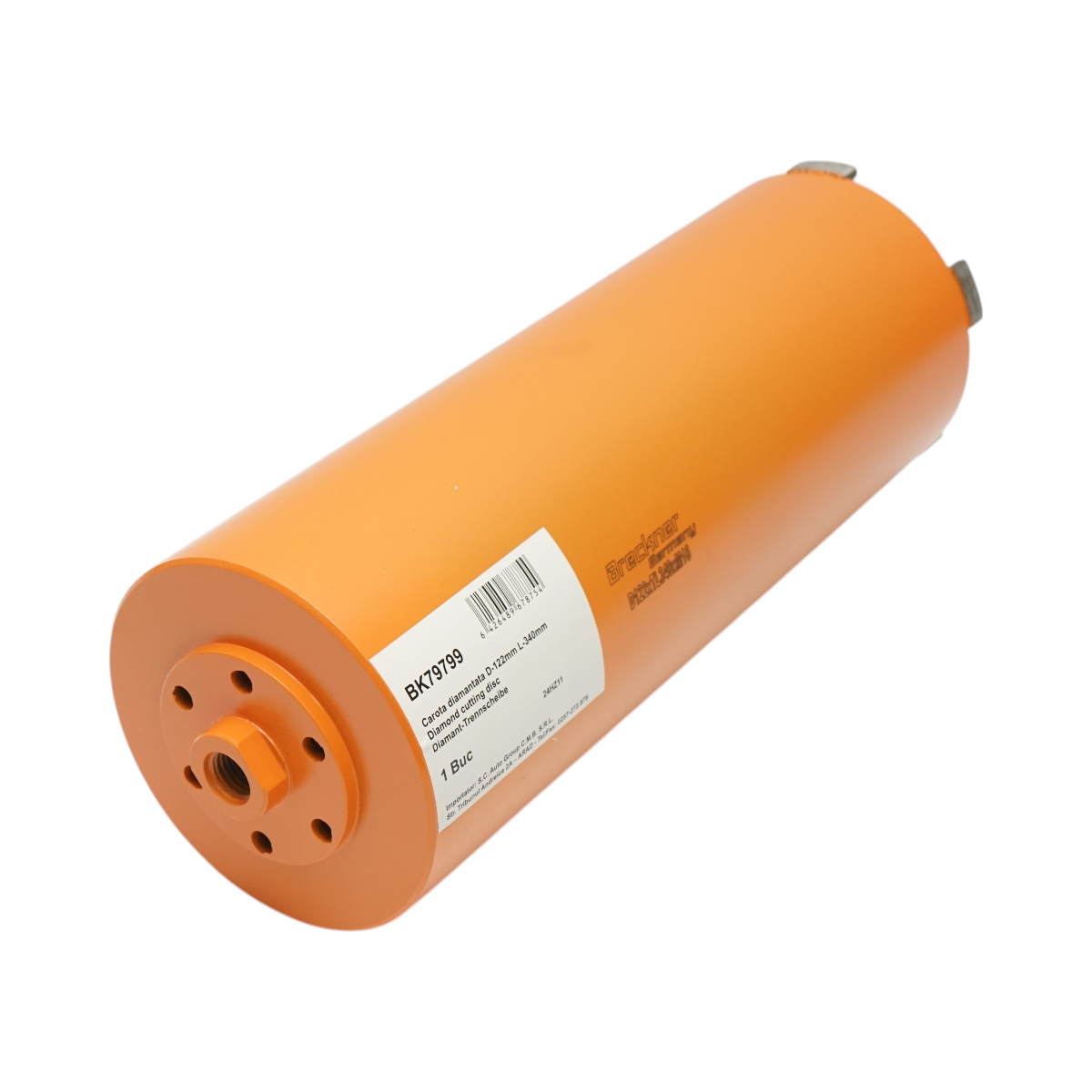 Carota diamantata 122x340mm, filet interior M16, gaurire uscata pentru caramida Breckner Germany – imagine 3