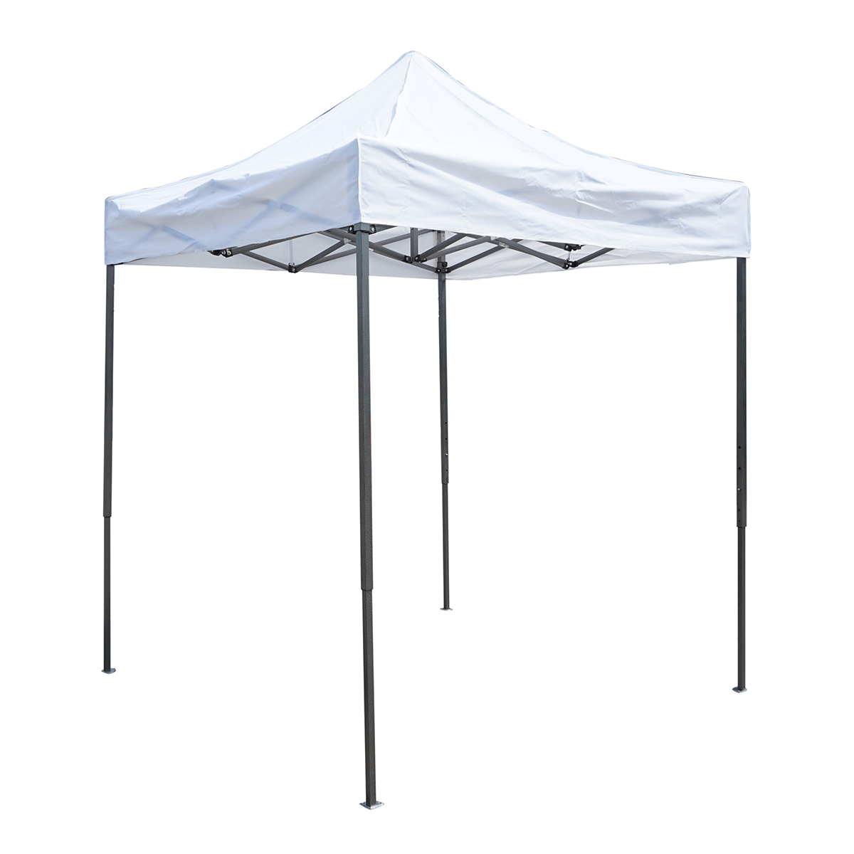 Cort pavilion pliabil 2x2m alb impermeabil, inaltime reglabila, cadru metalic Breckner Germany – imagine 3