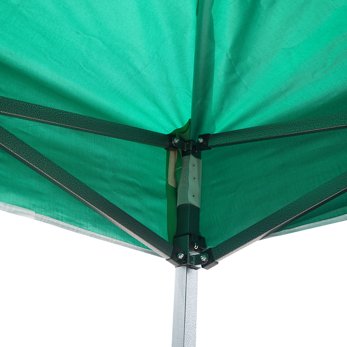 Cort pavilion pliabil 2x2m verde impermeabil, inaltime reglabila, cadru metalic Breckner Germany – imagine 5