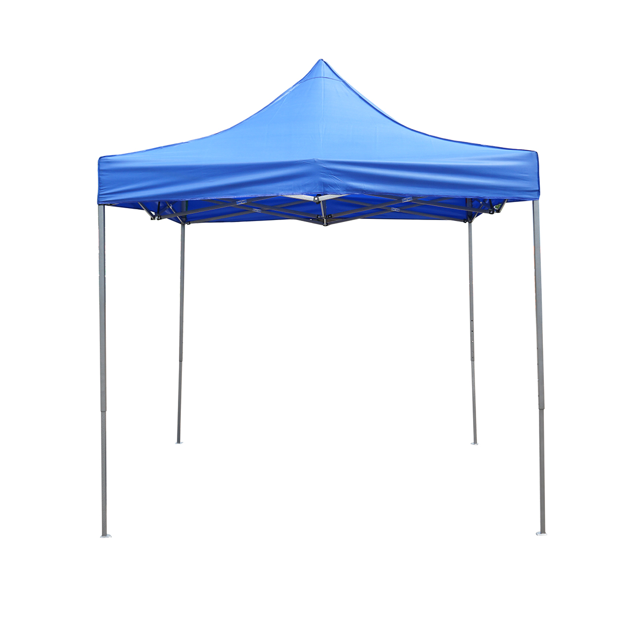 Cort pavilion pliabil 2.5x2.5m albastru impermeabil, inaltime reglabila, cadru metalic Breckner Germany – imagine 2