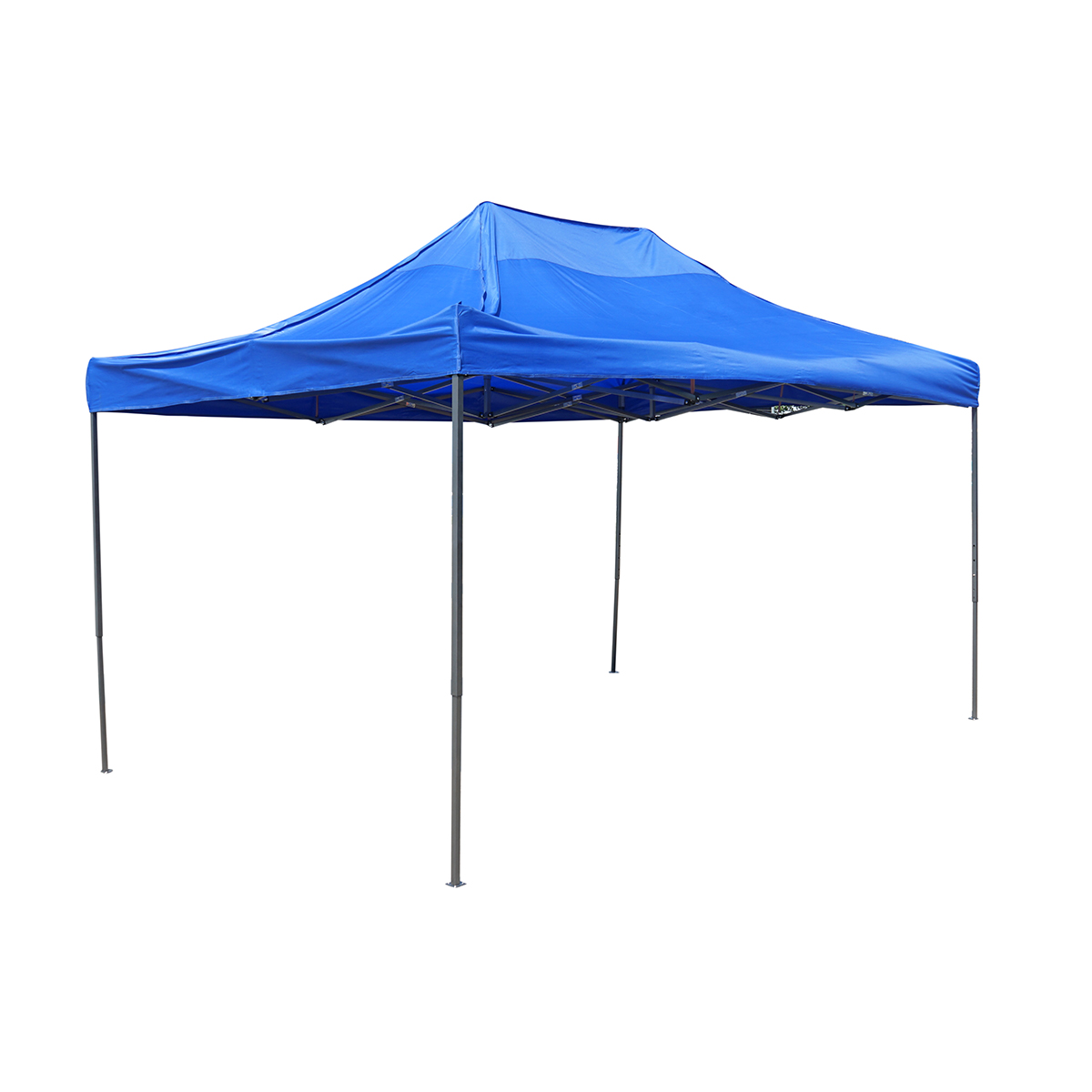 Cort pavilion pliabil 3x4.5m albastru impermeabil, inaltime reglabila, cadru metalic Breckner Germany – imagine 2