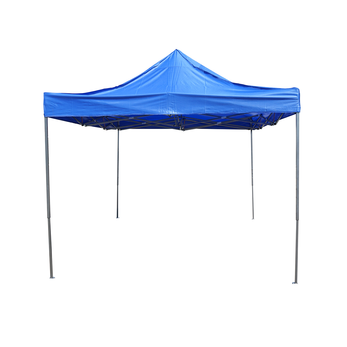 Cort pavilion pliabil 3x4.5m albastru impermeabil, inaltime reglabila, cadru metalic Breckner Germany – imagine 3