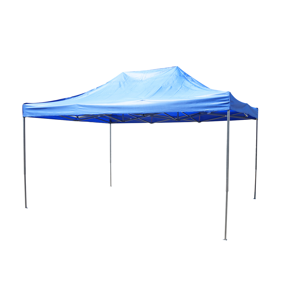 Cort pavilion pliabil 3x4.5m albastru impermeabil, inaltime reglabila, cadru metalic Breckner Germany – imagine 4