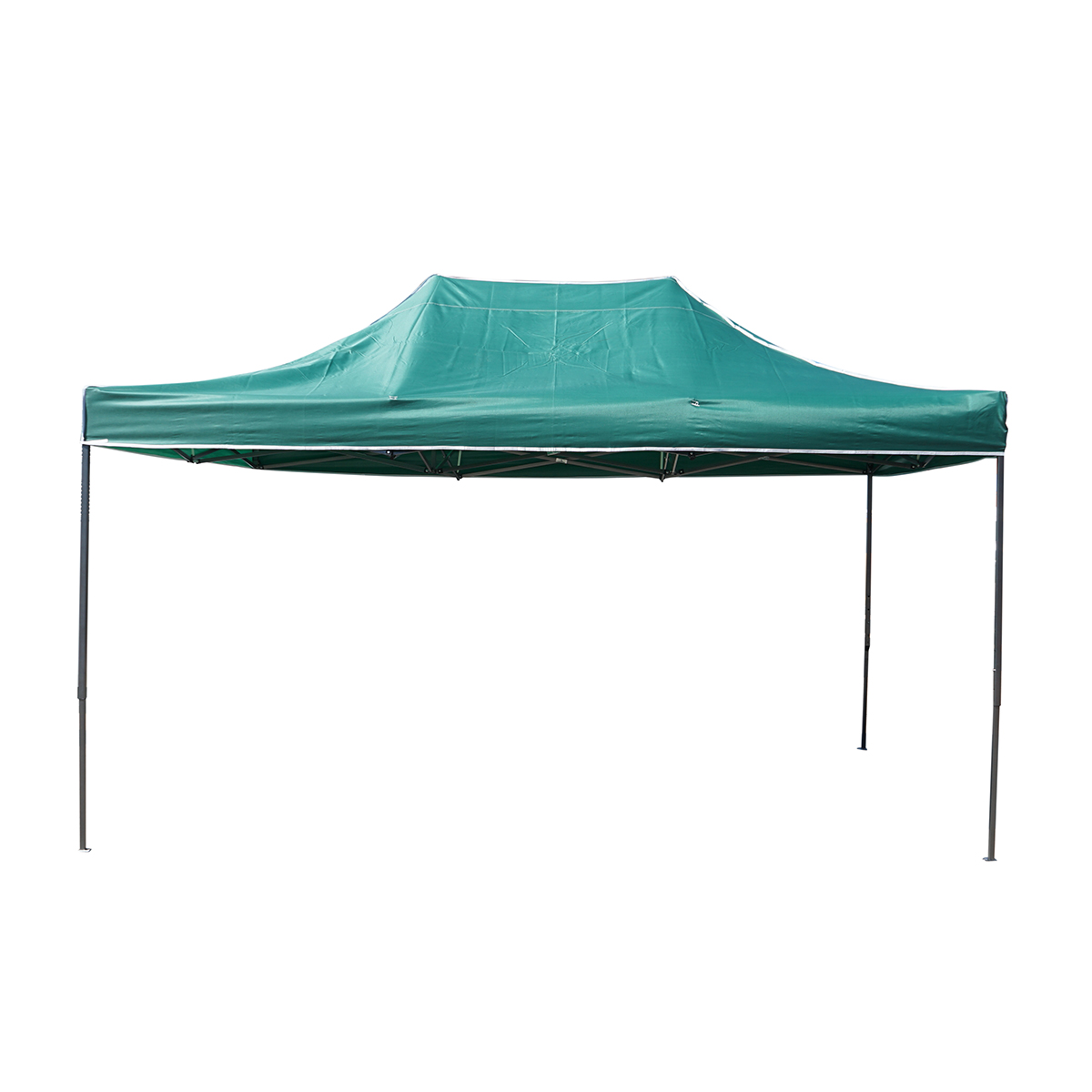 Cort pavilion pliabil 3x4.5m verde impermeabil, inaltime reglabila, cadru metalic Breckner Germany