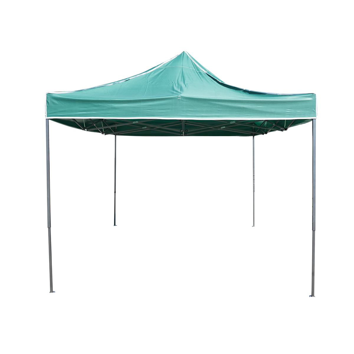 Cort pavilion pliabil 3x4.5m verde impermeabil, inaltime reglabila, cadru metalic Breckner Germany – imagine 3