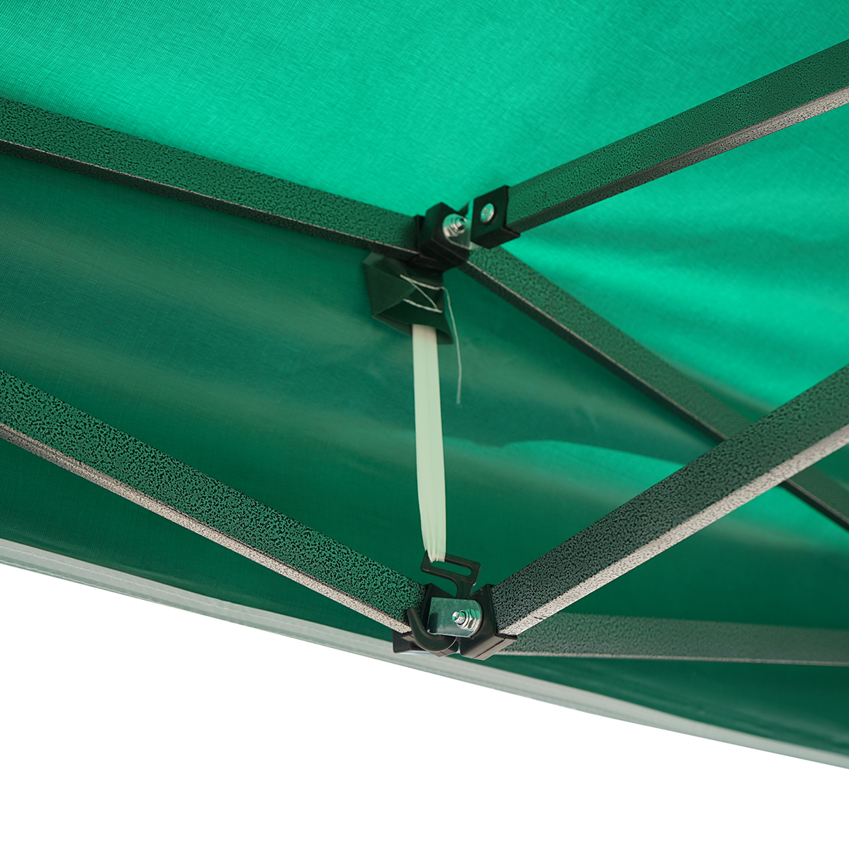 Cort pavilion pliabil 3x4.5m verde impermeabil, inaltime reglabila, cadru metalic Breckner Germany – imagine 6