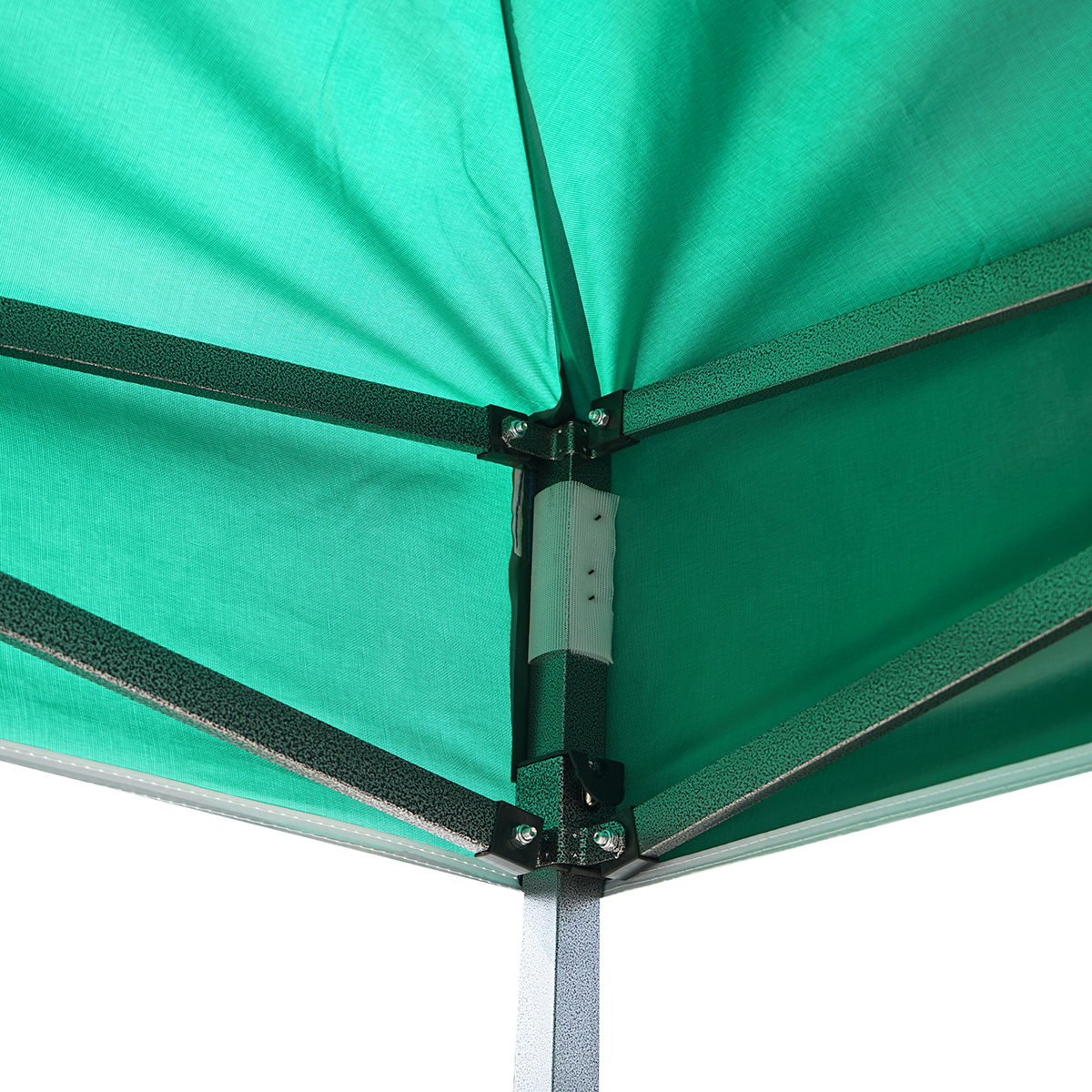 Cort pavilion pliabil 3x4.5m verde impermeabil, inaltime reglabila, cadru metalic Breckner Germany – imagine 7