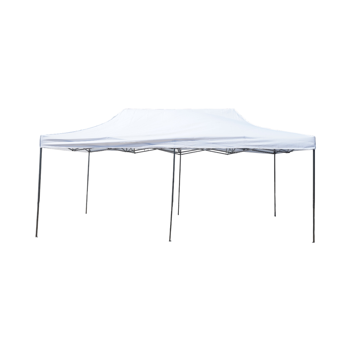 Cort pavilion pliabil 3x6m alb impermeabil, inaltime reglabila, cadru metalic Breckner Germany