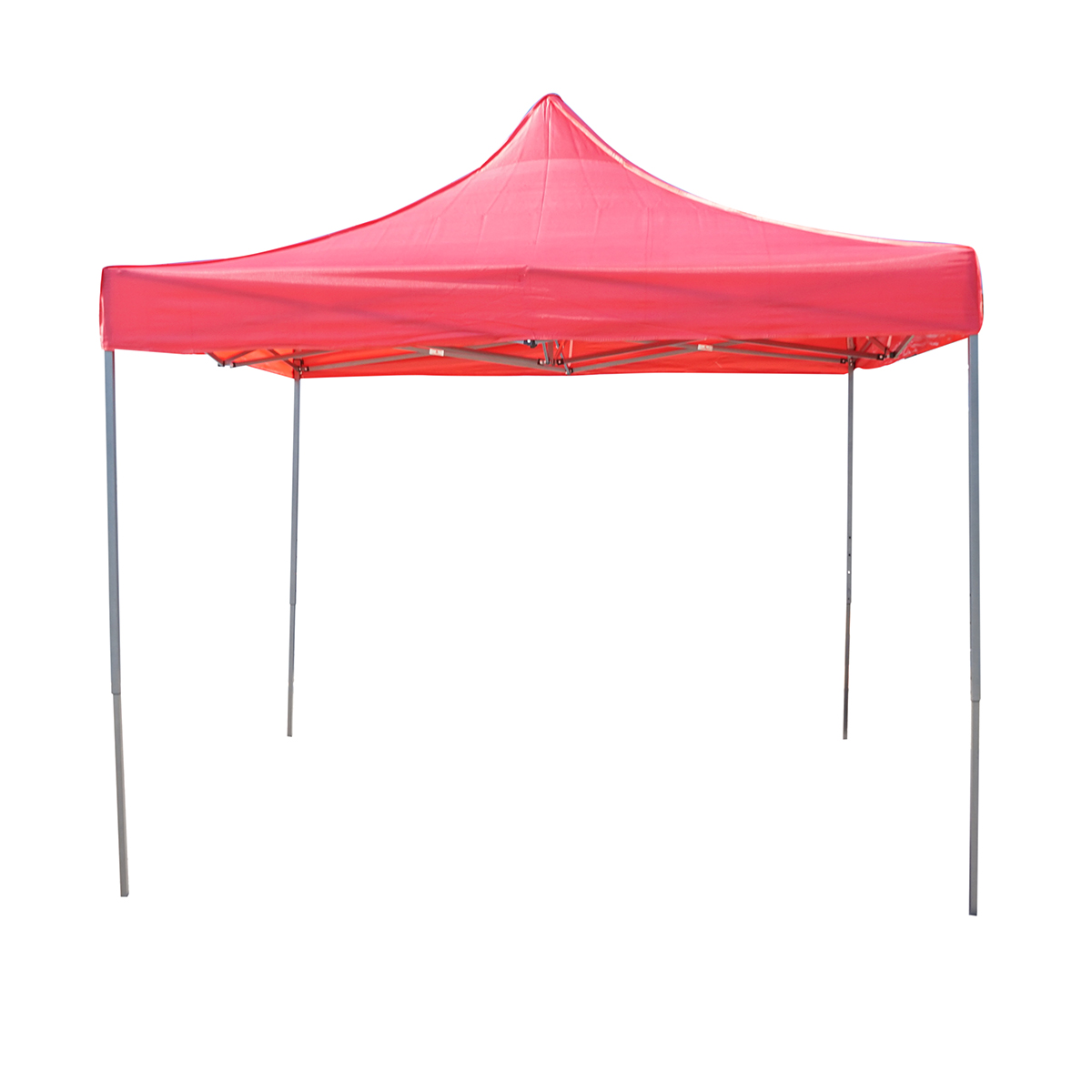 Cort pavilion pliabil 3x3m rosu impermeabil, inaltime reglabila, cadru metalic Breckner Germany – imagine 2