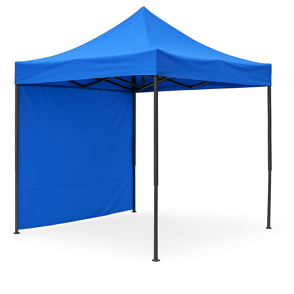 Perete lateral cort pavilion 3m albastru