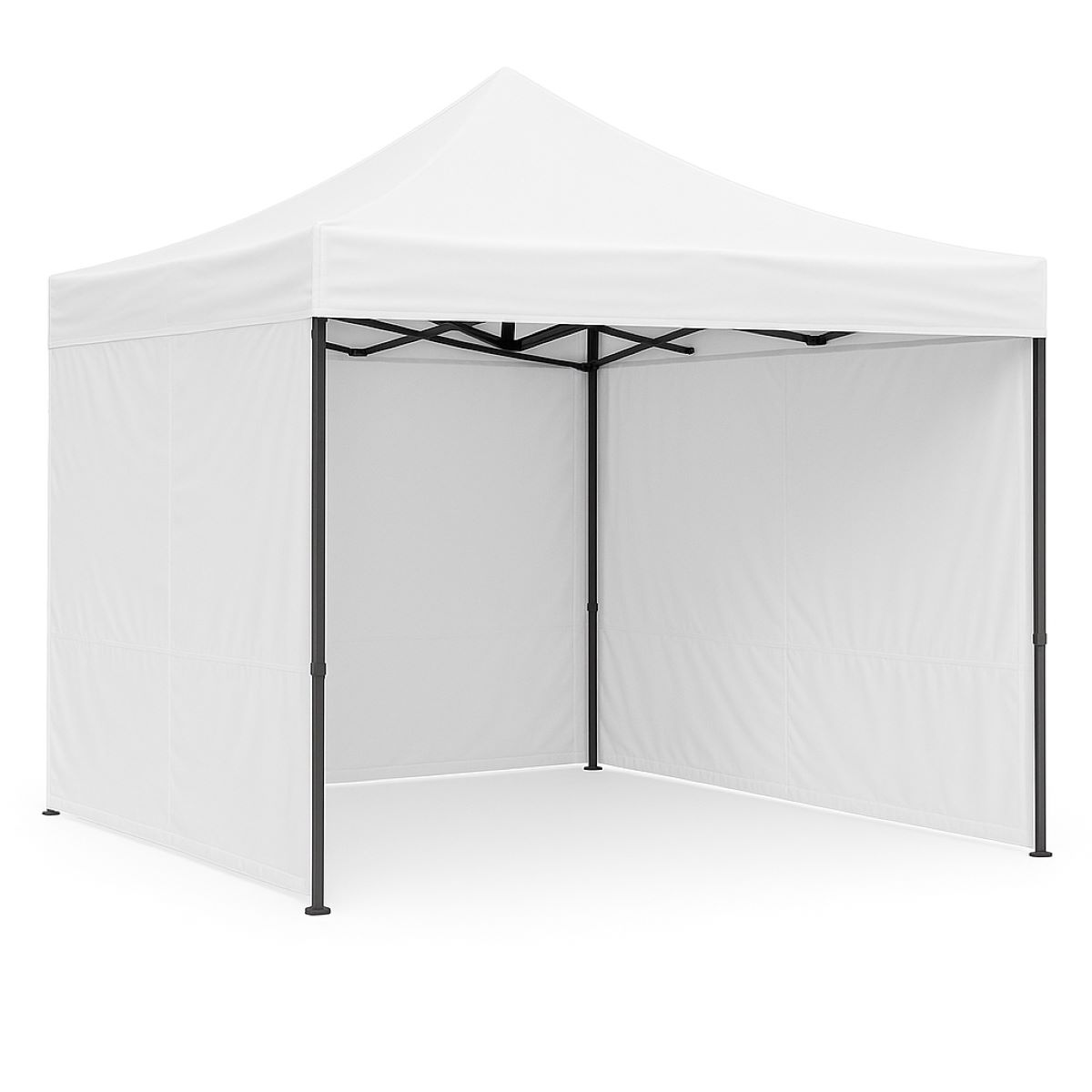 Perete lateral cort pavilion 9m alb
