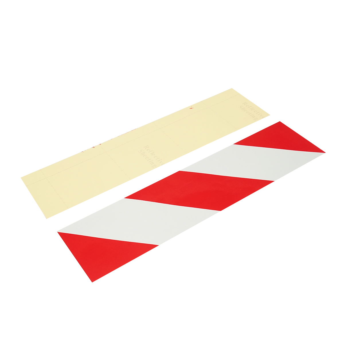 Autocolant reflectorizant dungat alb-rosu – imagine 3