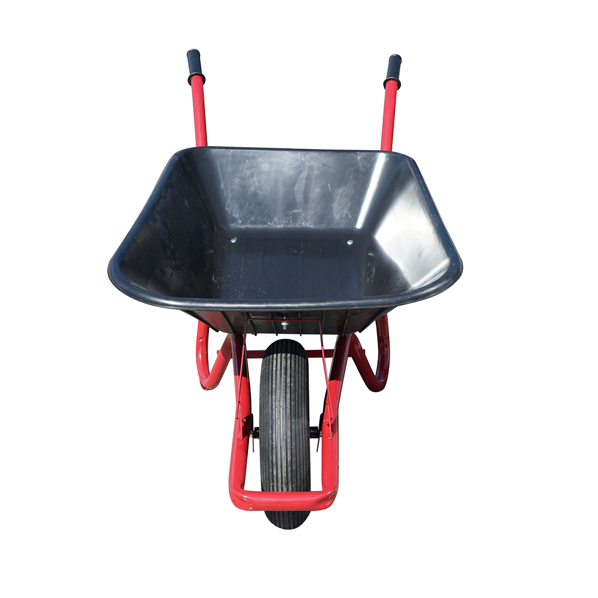 Roaba cuva plastic 80L cu roata pneumatica 400/8 si cadru metalic THOR – imagine 3