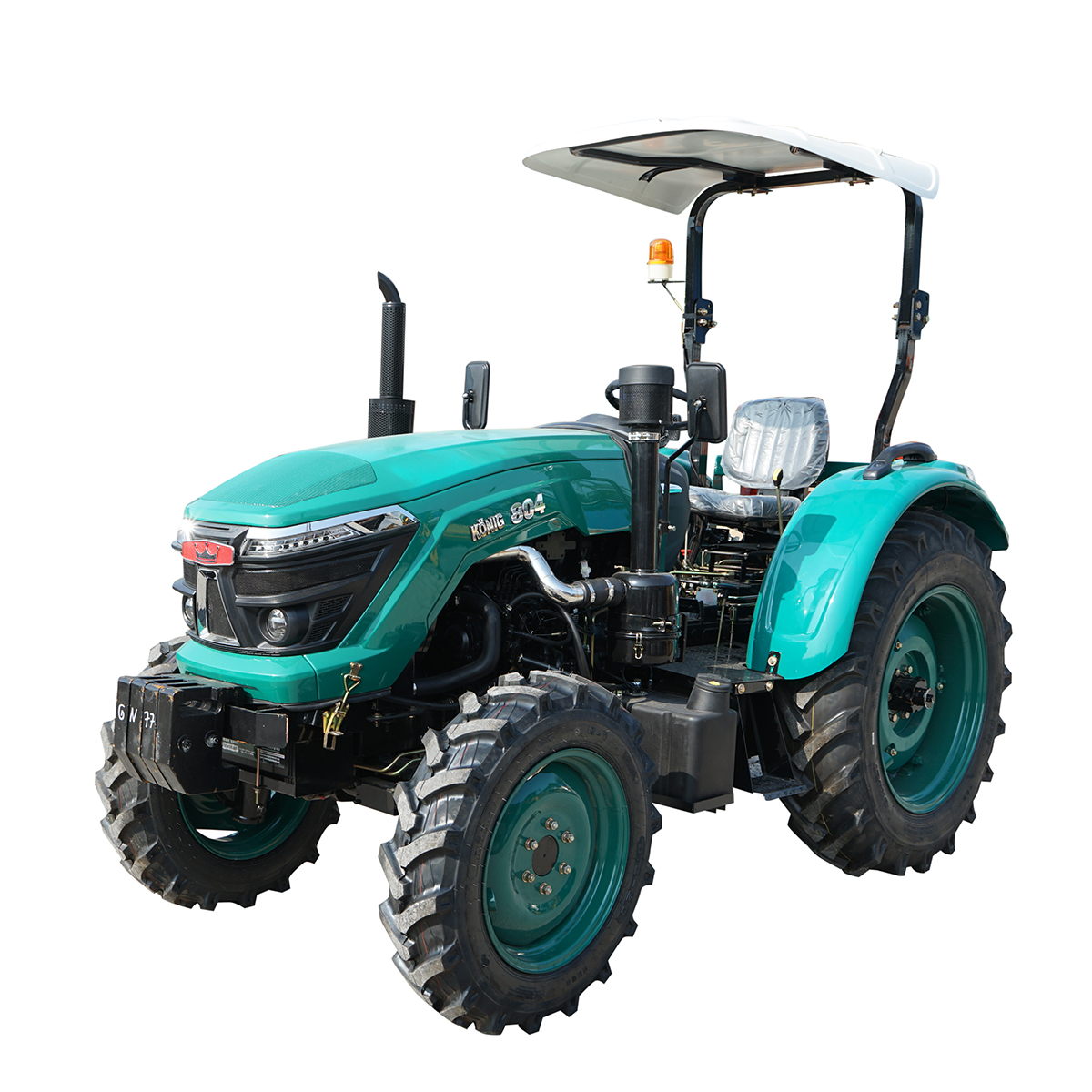Tractor 80CP cu semicabina, motor YTO cu turbo, roti 8.3-20/12.4-28 KONIG 804