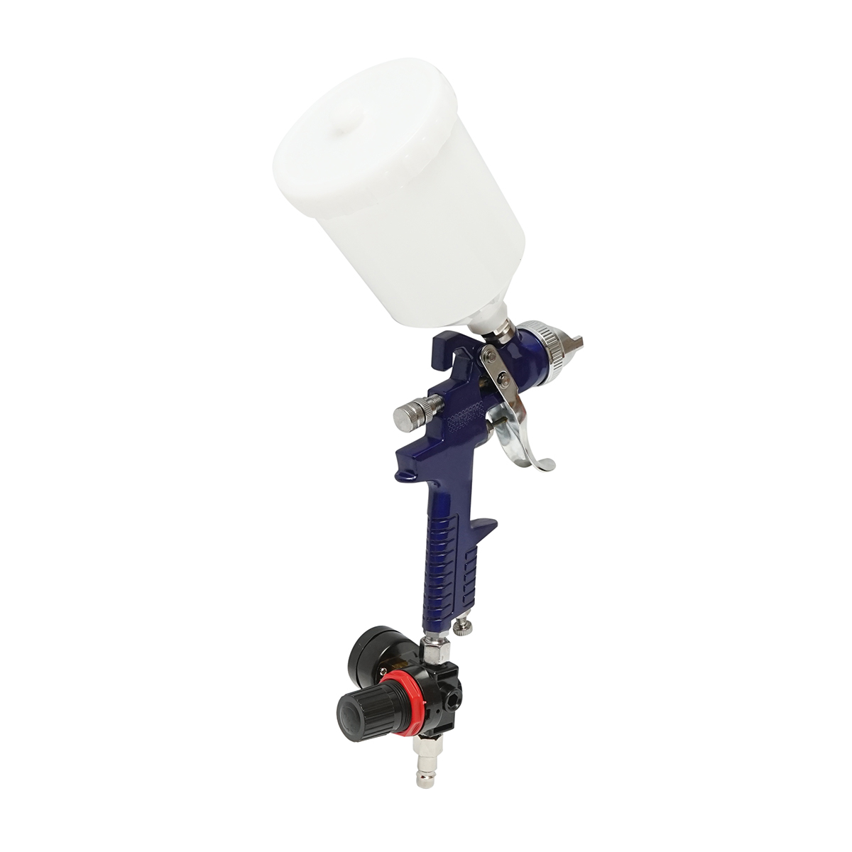 Set pistol de vopsit 600ml cu regulator presiune aer, duza 1.4/1.7mm HVLP, presiune max. 3.1 bar – imagine 3