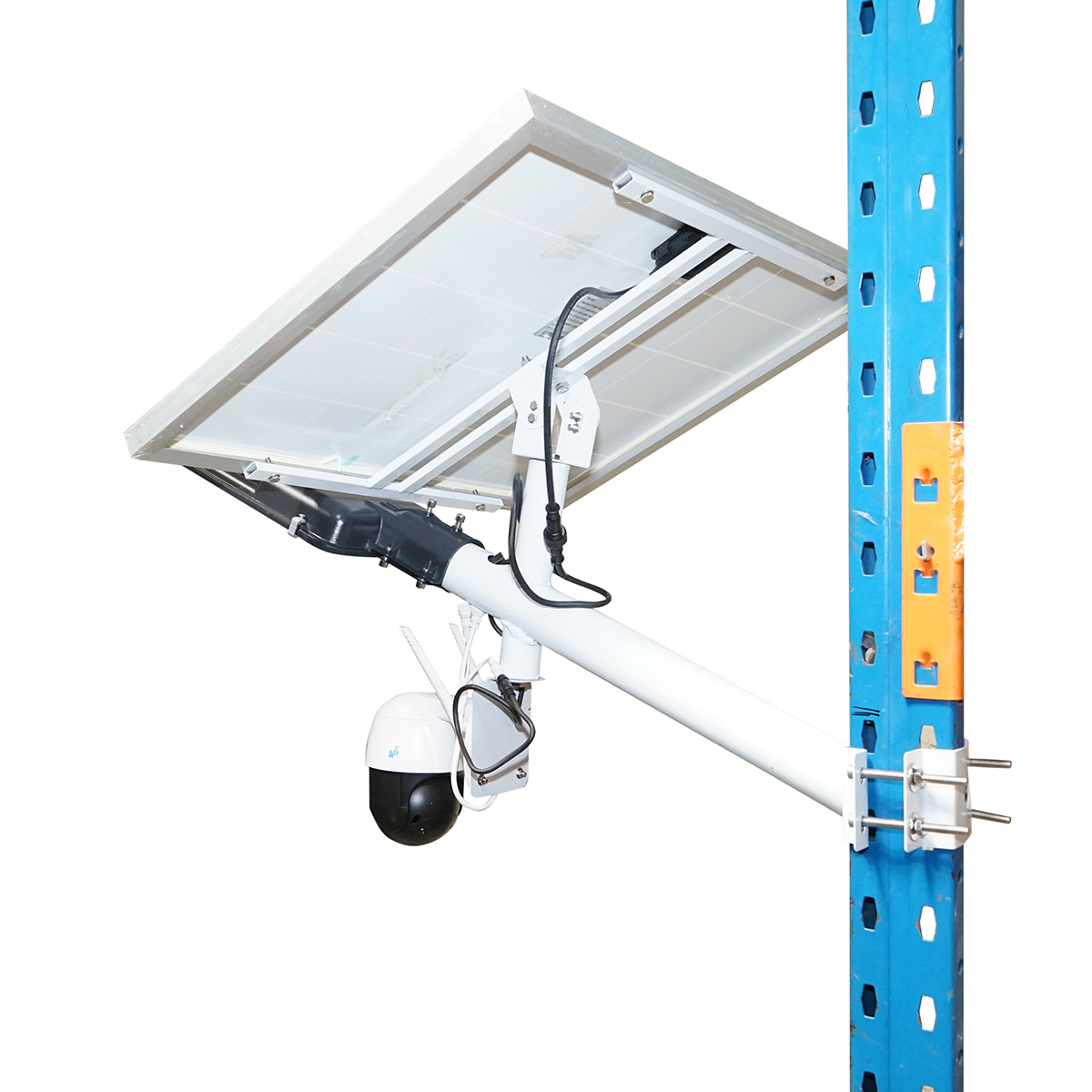 Lampa stradala LED 300W cu panou solar 60W, camera supraveghere 4G si baterie 16000mAh Breckner Germany – imagine 5