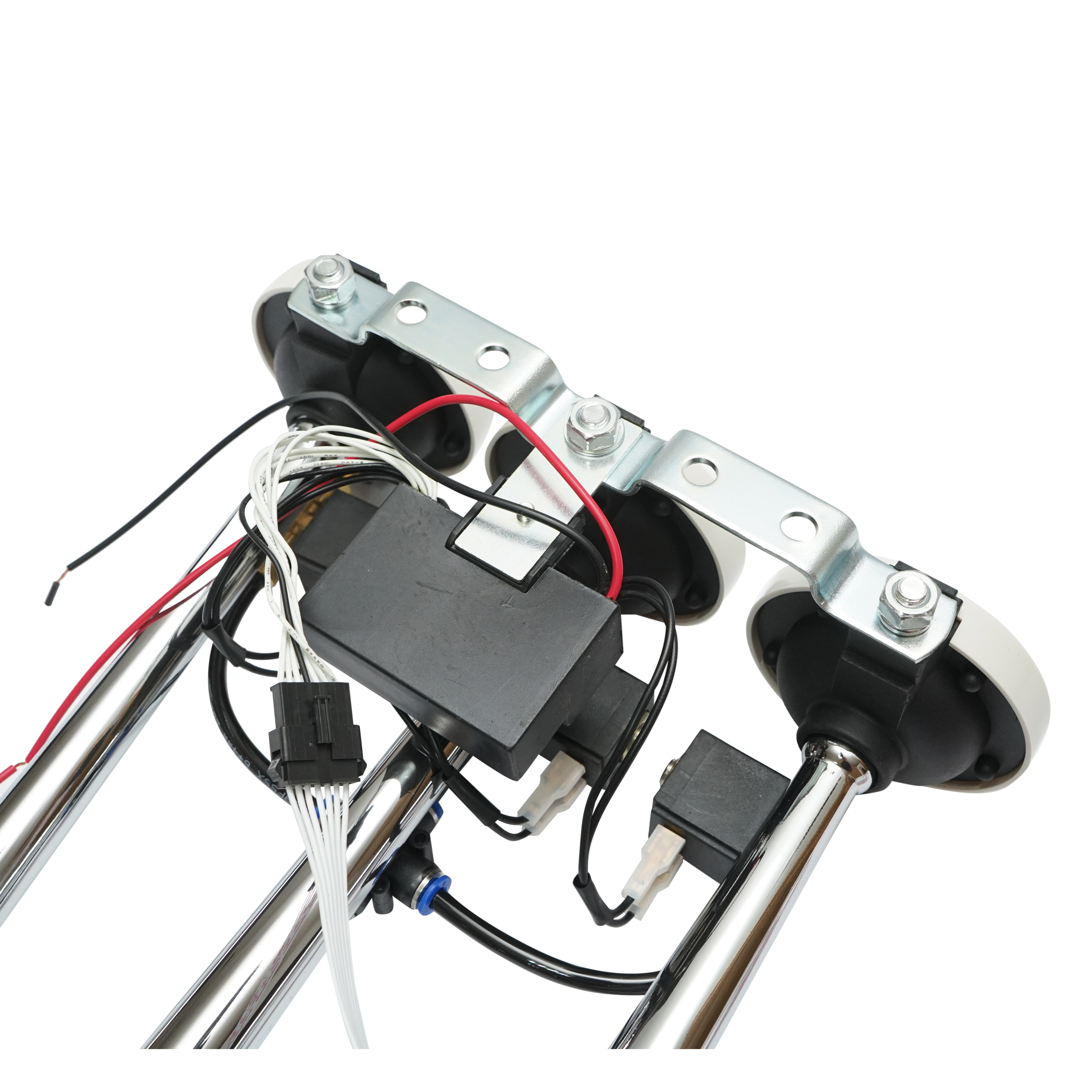 Claxon 3 trompete 24V cu 6 melodii pentru compresor de aer – imagine 4