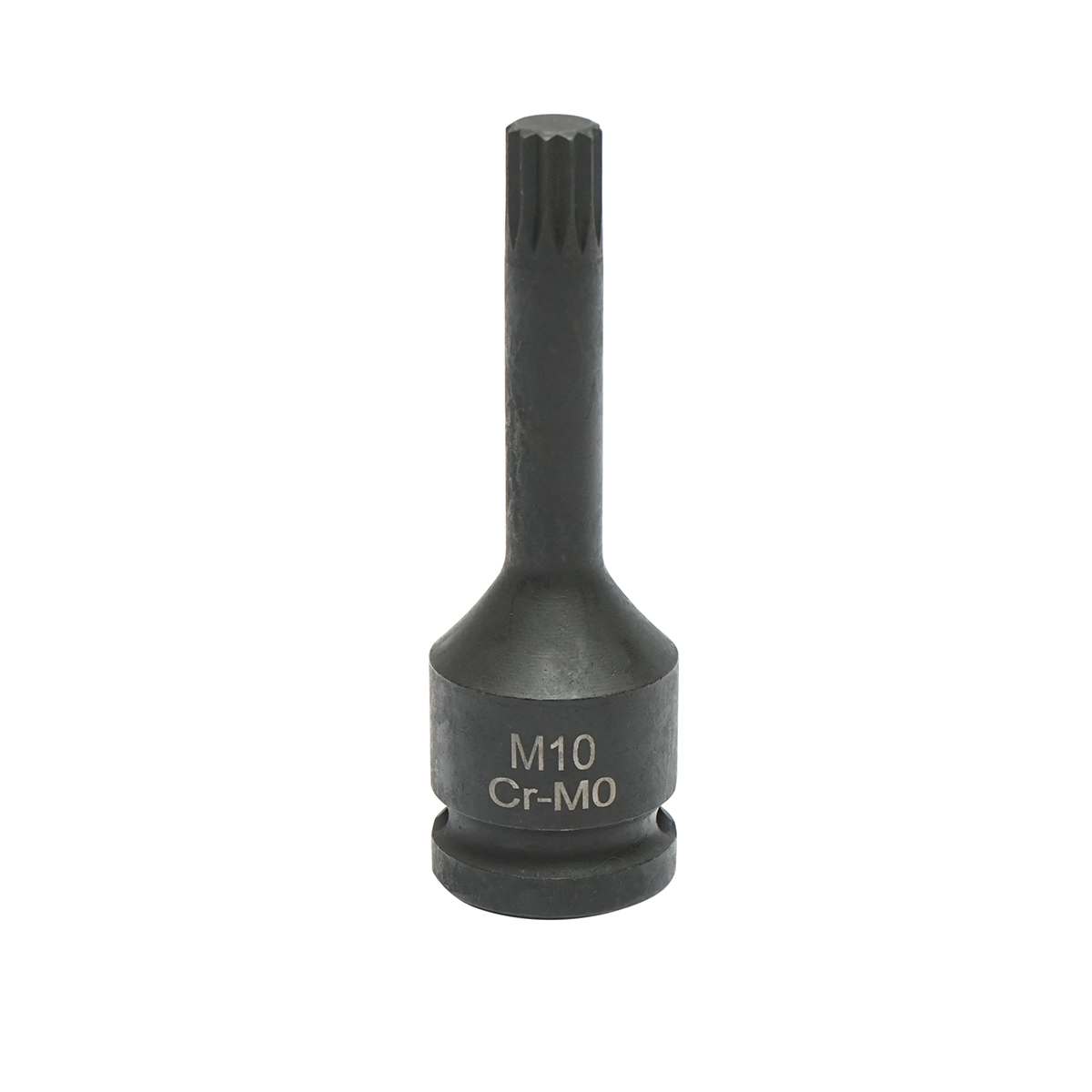 Cheie tubulara de impact bit spline M10, 78mm, patrat 1/2 inch Cr-Mo