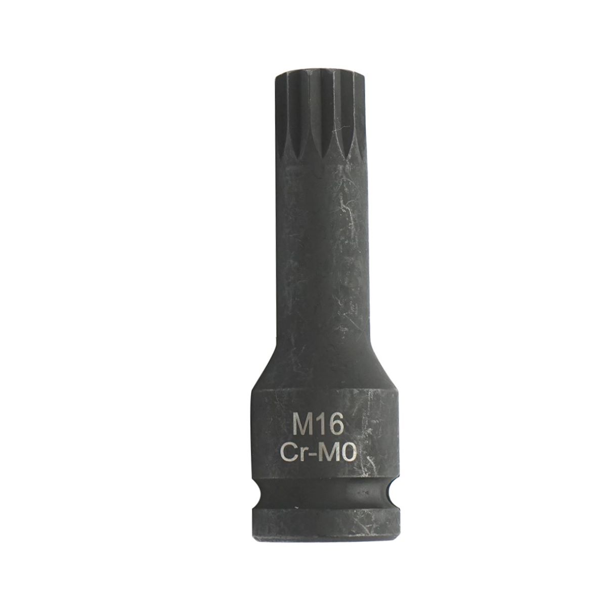 Cheie tubulara de impact bit spline M16, 78mm, patrat 1/2 inch Cr-Mo
