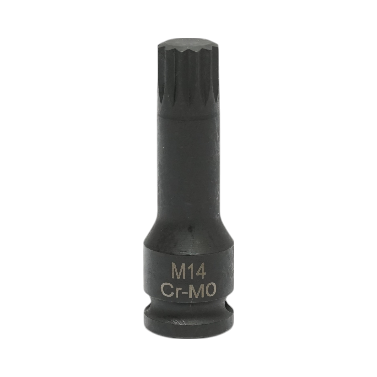 Cheie tubulara de impact bit spline M14, 60mm, patrat 3/8 inch Cr-Mo