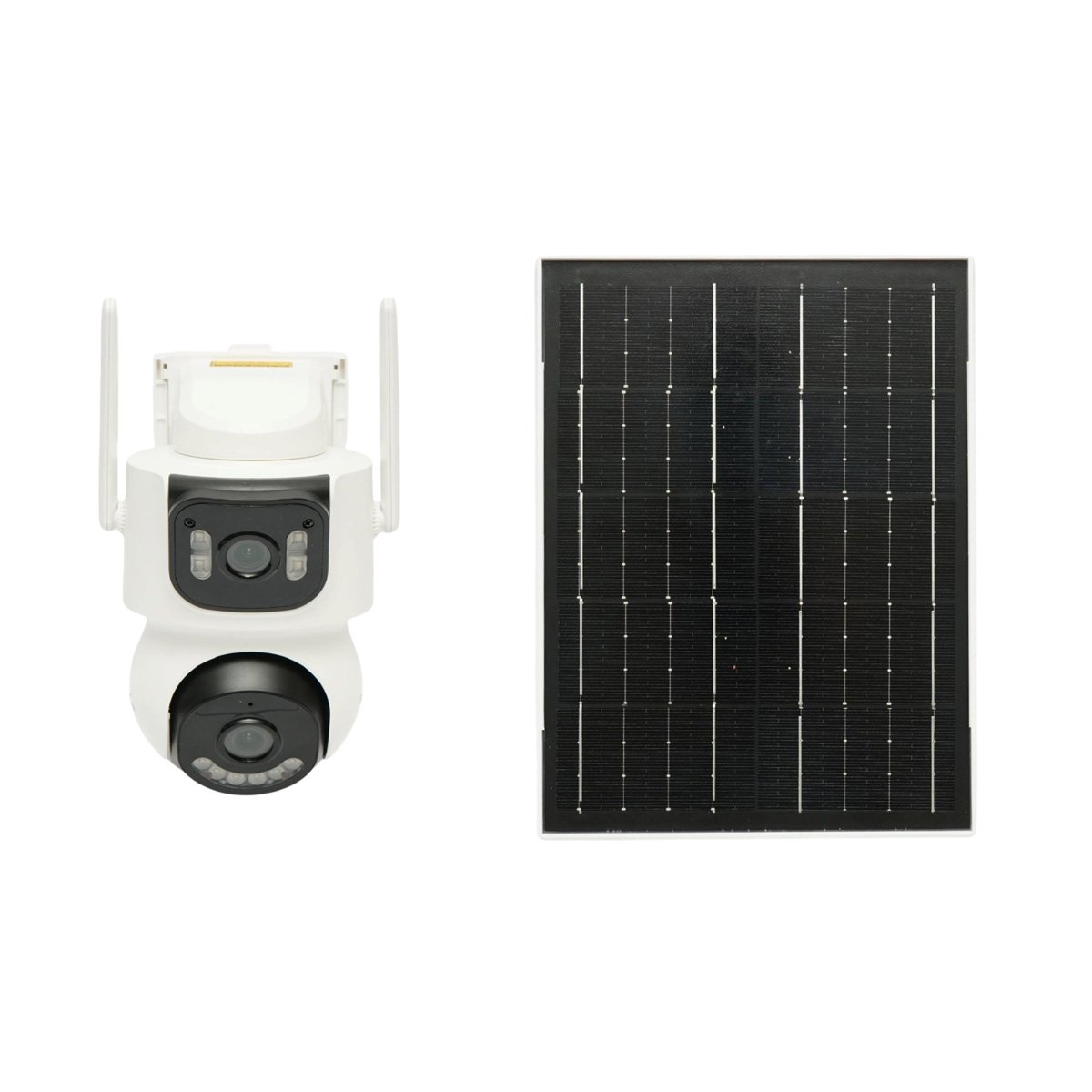 Camera supraveghere 4G cu panou solar 7.6W incarcare rapida, lentila duala 4MP, PTZ 360°, detectie umana Ai, night vision color si aplicatie iCSee Breckner Germany