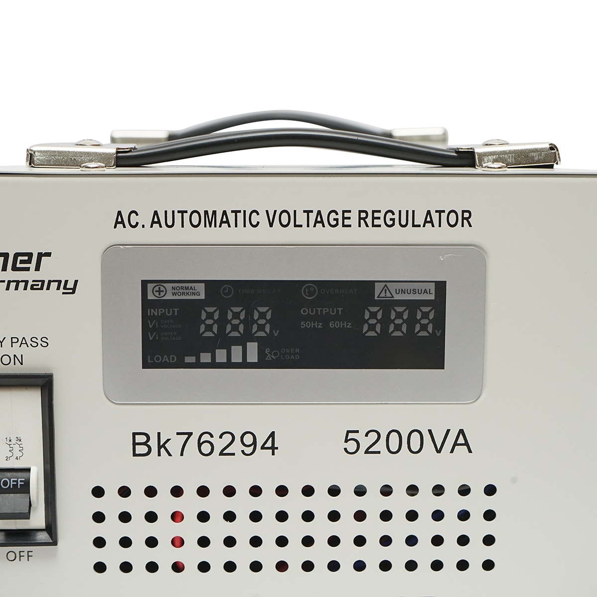 Stabilizator automat de tensiune 5200VA cu servomotor monofazat, 2 prize schuko 230V, afisaj LCD Breckner Germany – imagine 7