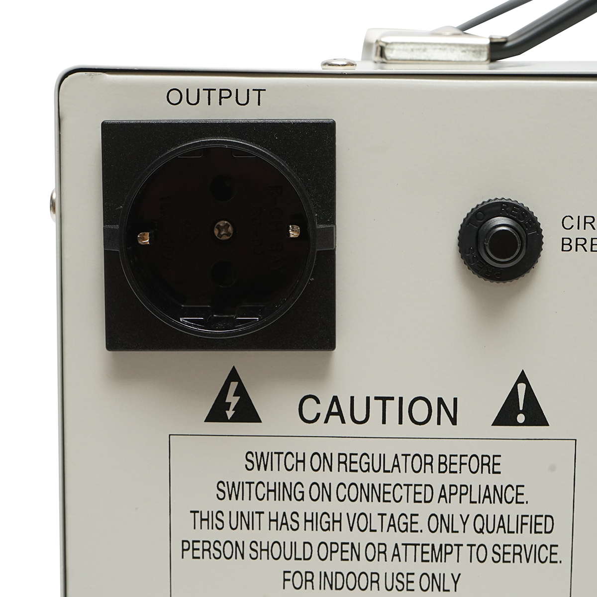 Stabilizator automat de tensiune 10.5KVA cu servomotor monofazat, 2 prize schuko 230V, afisaj LCD Breckner Germany – imagine 7