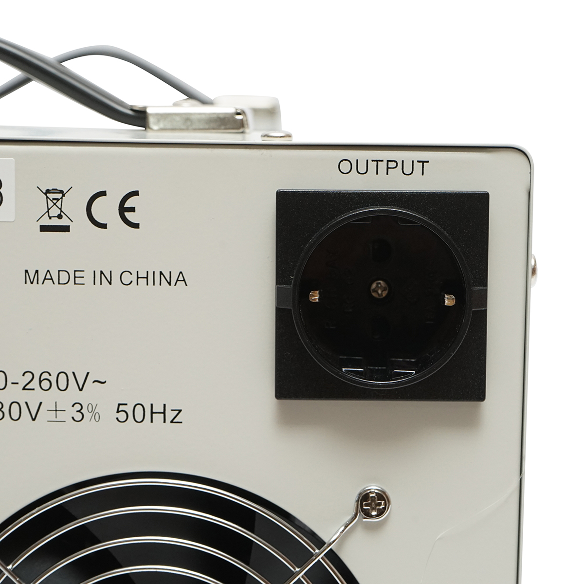 Stabilizator automat de tensiune 10.5KVA cu servomotor monofazat, 2 prize schuko 230V, afisaj LCD Breckner Germany – imagine 8