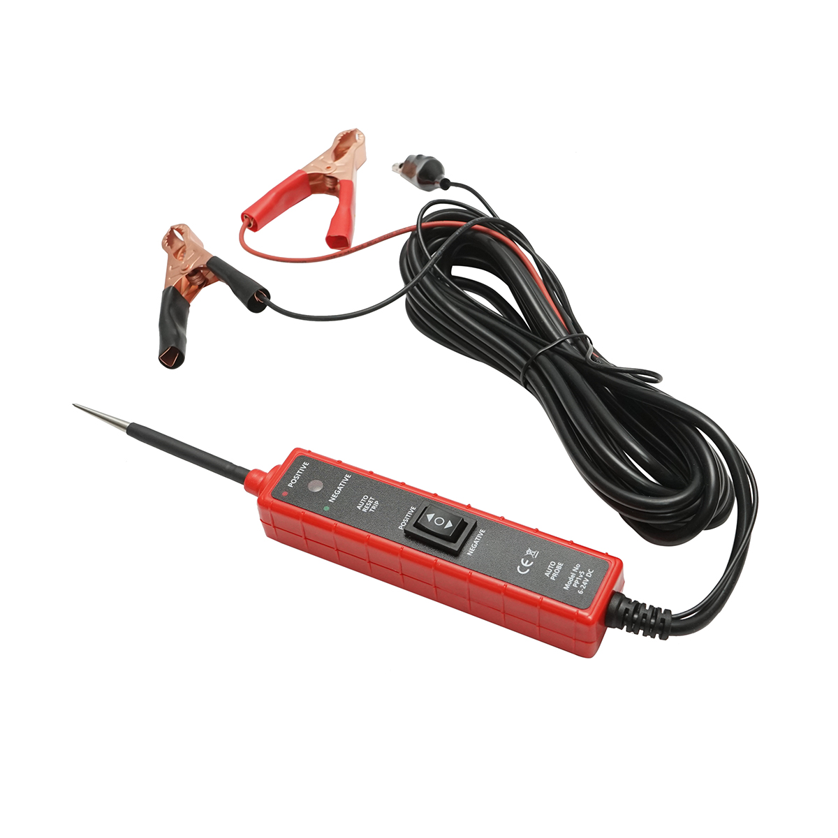 Tester tensiune circuite electrice auto 6V-24V DC, protectie supracurent 7A, cablu 4m Breckner Germany