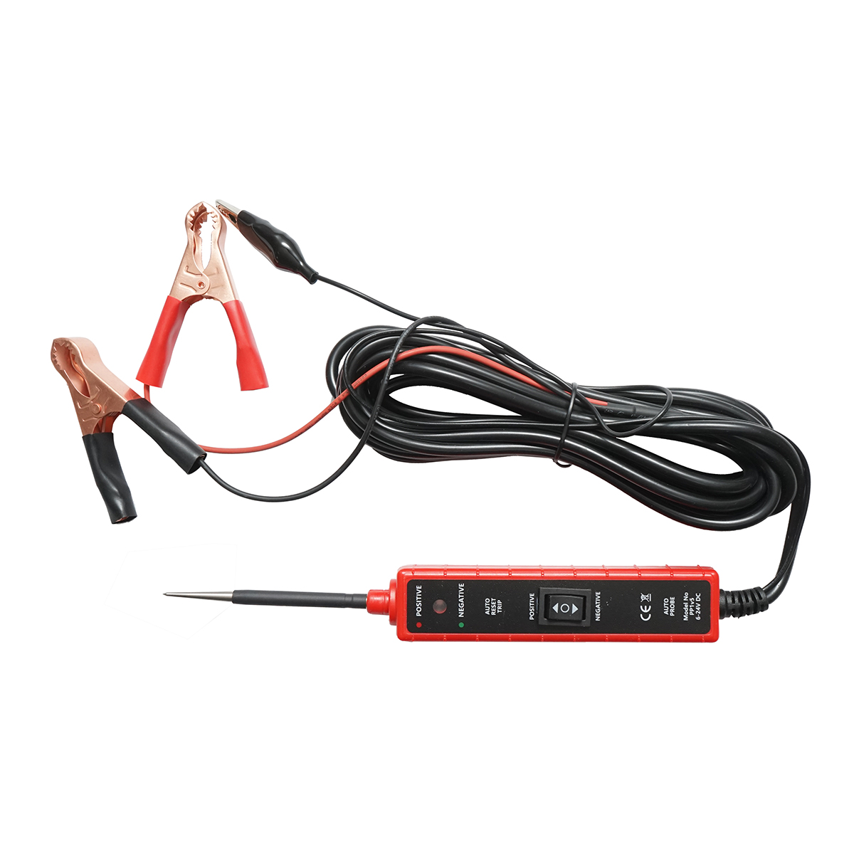 Tester tensiune circuite electrice auto 6V-24V DC, protectie supracurent 7A, cablu 4m Breckner Germany – imagine 2