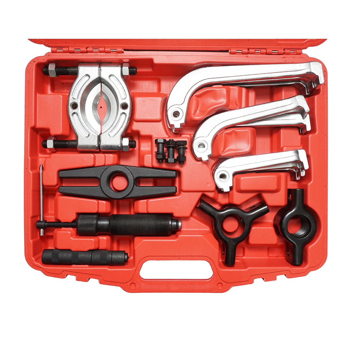 Trusa presa extractor rulmenti si fulii cu 3 brate, piston hidraulic 10 tone Breckner Germany – imagine 4