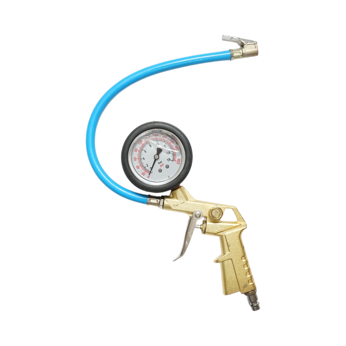 Pistol umflat roti profesional cu furtun 330mm si manometru mecanic 0-16 bar Breckner Germany