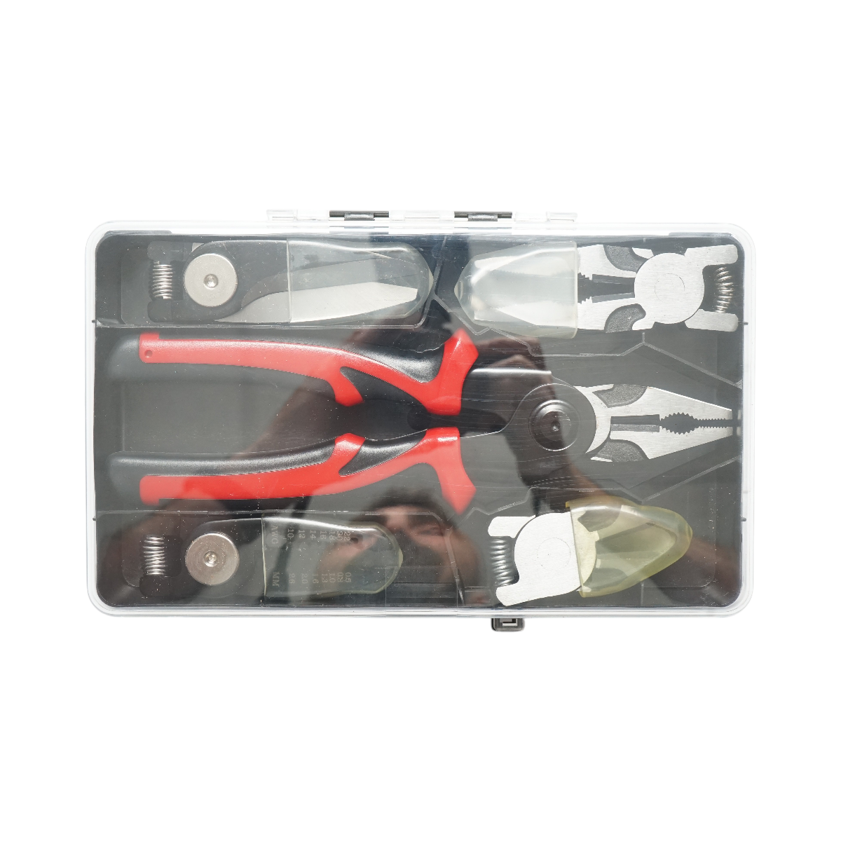 Set cleste patent multifunctional 5 in 1 cu foarfeca, taiere, sertizare, sfic, dezizolare cabluri – imagine 3