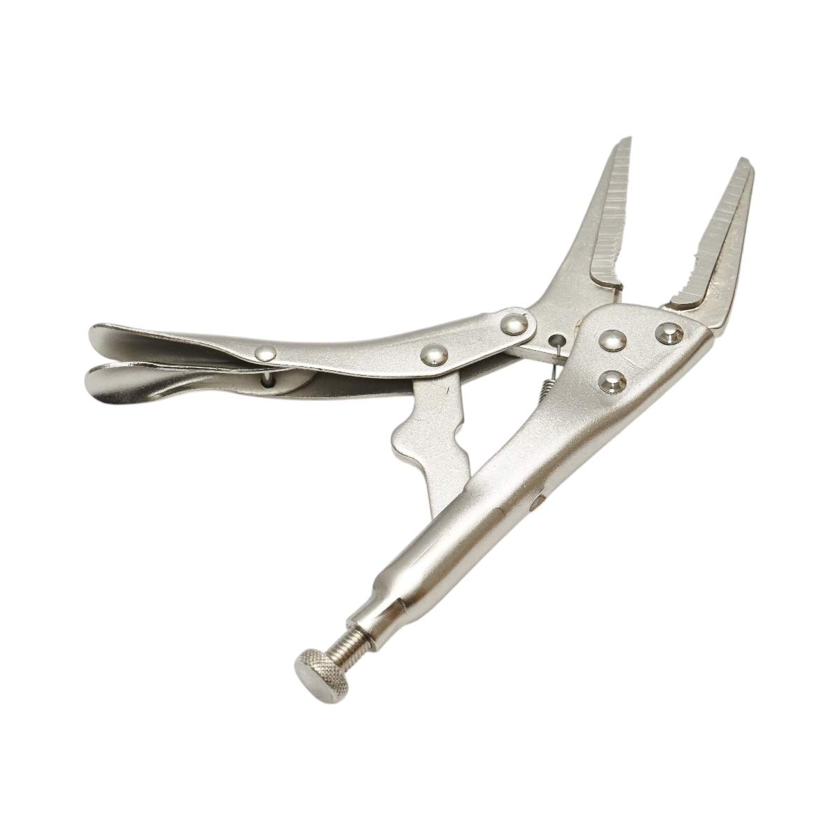 Cleste autoblocant cu falci curbate tip V 250mm Cr-V – imagine 4