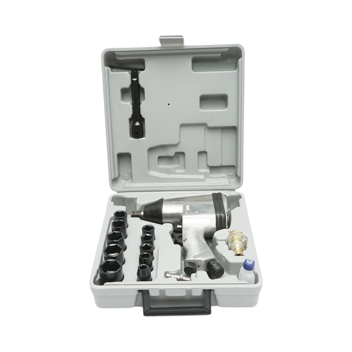 Pistol pneumatic de impact 1/2 inch cu chei tubulare 9-27mm, cuplu 340Nm, turatie 7000rpm, presiune 6.3 bar Breckner Germany